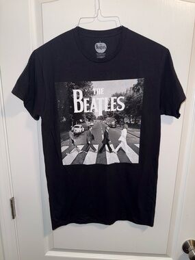 Hybrid Apparel Black Beatles Abbey Road Graphic Tee